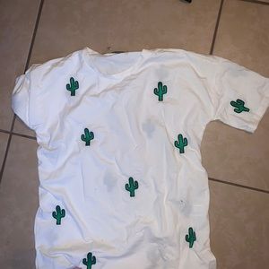 White cactus shirt never worn